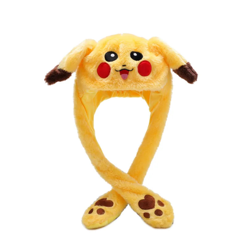 Japanese Anime Bunny Hat – Glowing Plush with Moving Ears