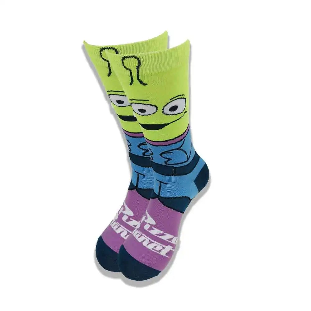 Lustige Socken mit Cartoon-Anime-Print – Personalisierter atmungsaktiver Baumwoll-Hip-Hop-Stil für Männer und Frauen