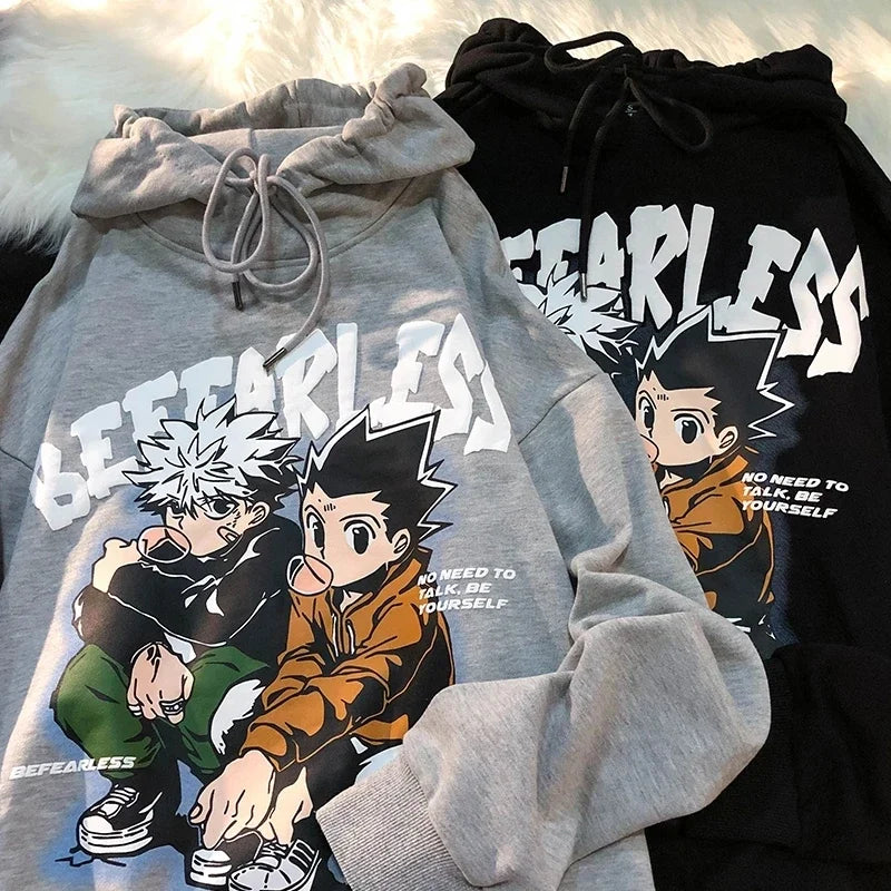 90er Hunter X Hunter Killua Zoldyck Teufelsauge Hoodie – Unisex Streetwear Sweatshirt, Kawaii Hisoka Manga Hoody
