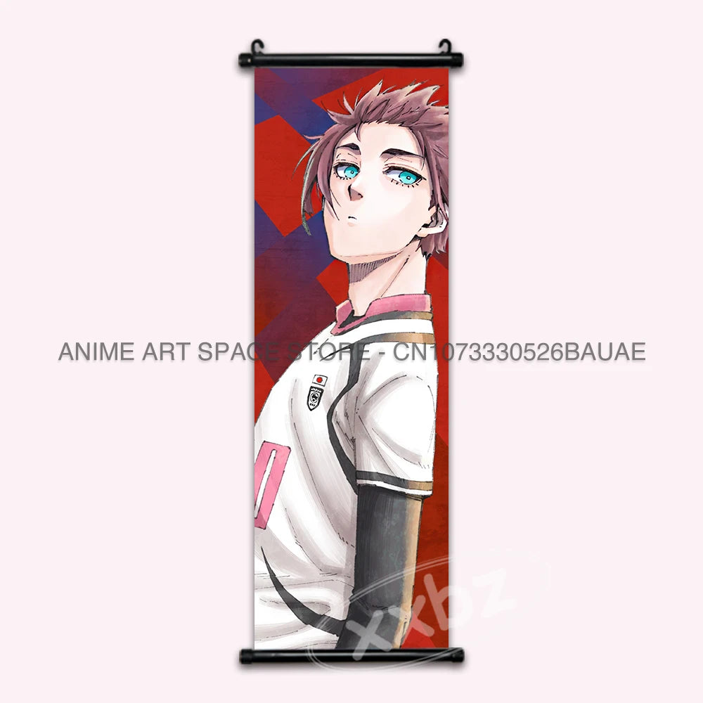 Blue Lock Hanging Painting Anime Poster Wall Art Canvas Scroll Home Decor