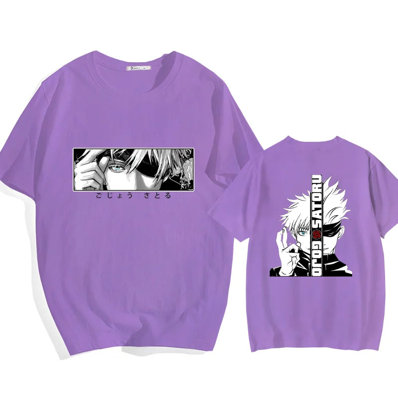 T-shirt graphique animé Satoru Gojo