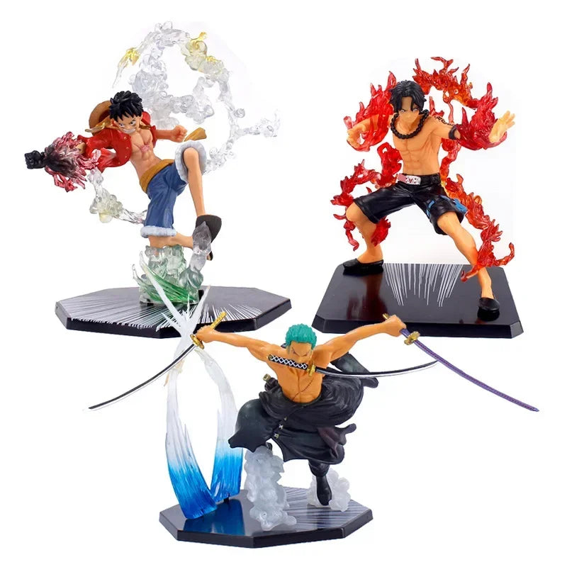 One Piece Anime Monkey D. Luffy Roronoa Ace Vinsmoke Sanji Actionfiguren PVC Modell Sammlerstück