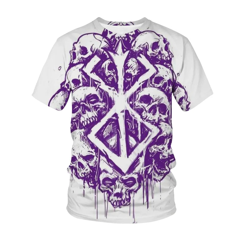 T-shirt Berserk imprimé en 3D pour homme, femme et enfant