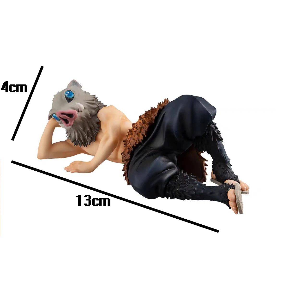 Dämon Slayer in Hand Hashibira Inosuke Anime Modell Geschenk Sammeln Figur Spielzeug