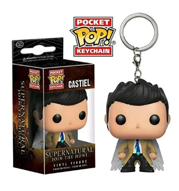 FUNKO POP Supernatural KEYCHAIN Toy Dean Vinyl Figure Collection Pocket Key Chain Toys