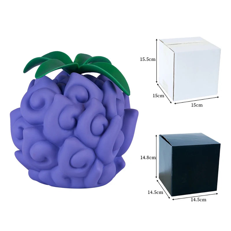 One Piece Teufelsfruchtfiguren – Nika Gum-Gum & Flame-Flame Cursed Fruit Sammlermodell Spielzeug & Ornamente