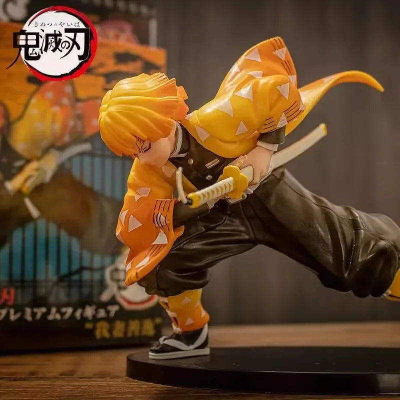 24 cm große Dämonentöter-Figur Agatsuma Zenitsu – PVC-Actionmodell-Statue und Sammlergeschenk
