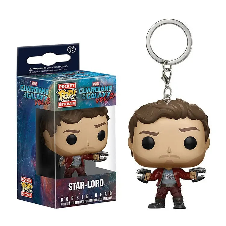 FUNKO POP Gardiens de la Galaxie Grooted Joker Morty Porte-clés Jouet Suicide Squad Figurines d'action en vinyle Jouets