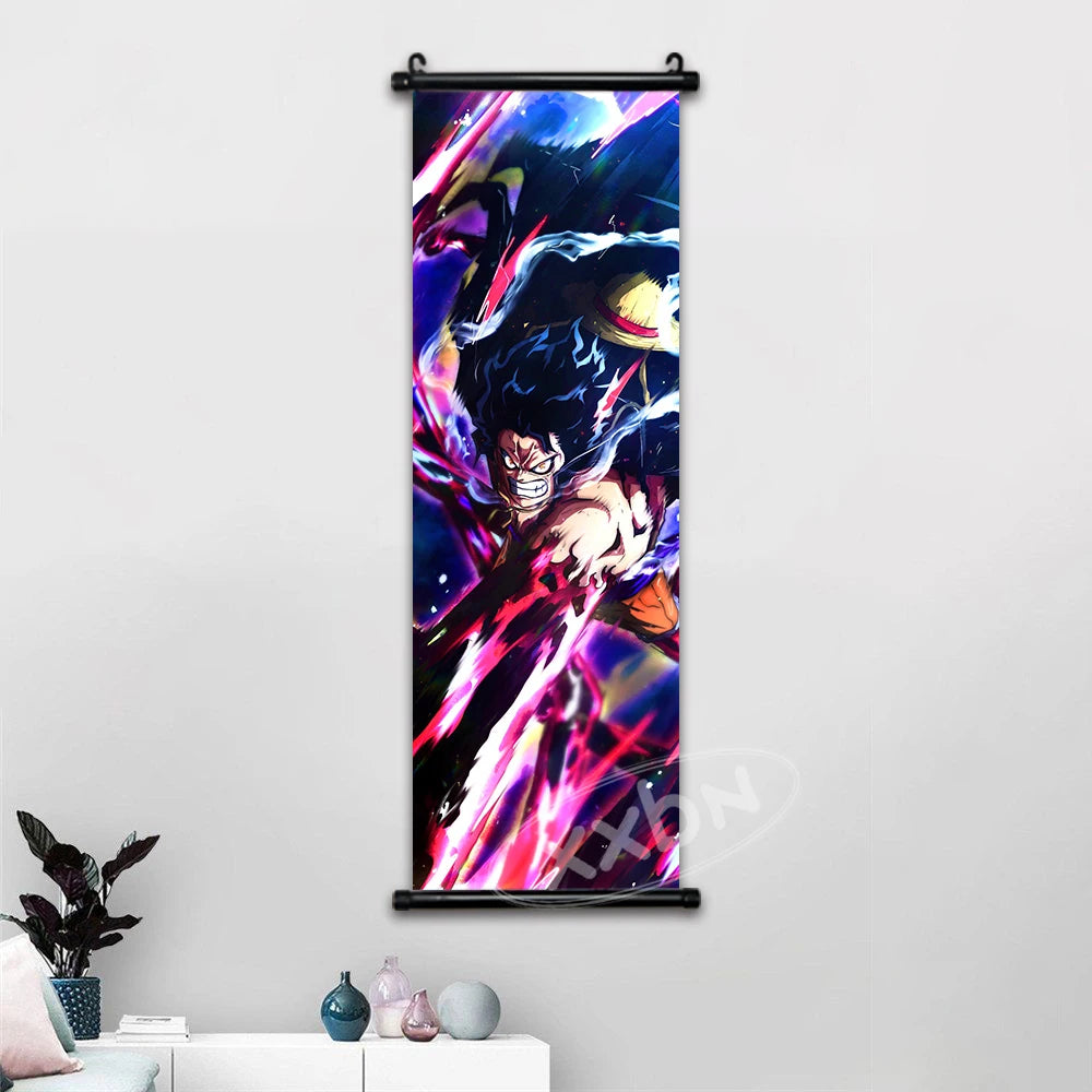 One Piece Anime Wall Art Interior Canvas Prints Zoro Painting Luffy Gear 5 Poster