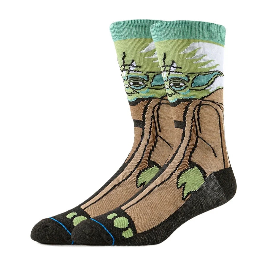 MINISO Disney Anime-Socken – Lange Cartoon-Socken für Männer und Frauen, lustiger und origineller Stil