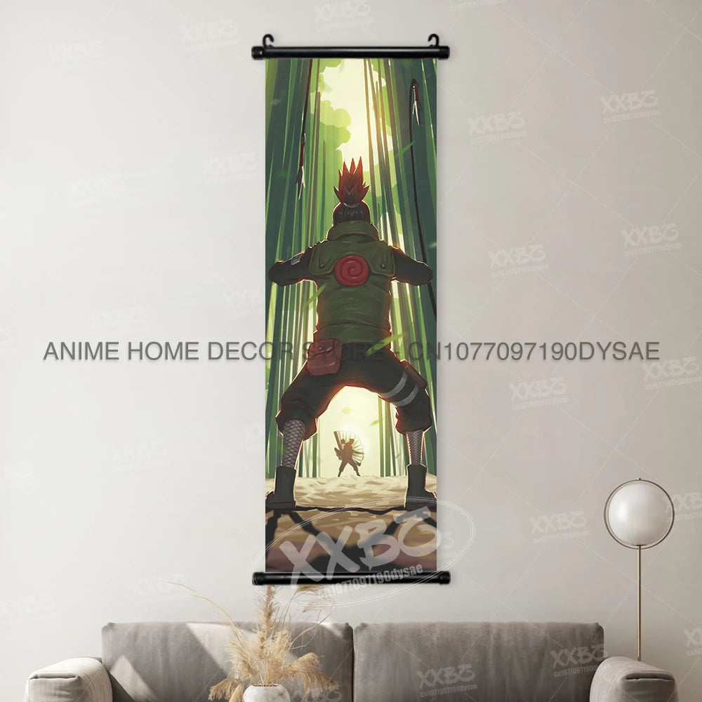 Naruto Posters Scroll Wall Decor Anime Hanging Nara Shikamaru Art Paintings Orochimaru