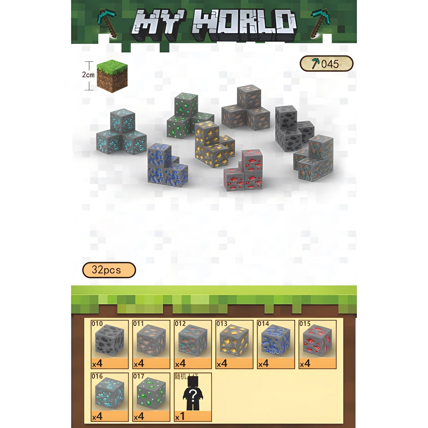 MineCraftion Dungeons DIY-Karte und TNT-Figuren – Kreatives Spielzeugset für Kinder