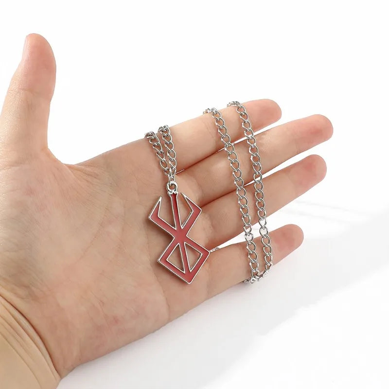 Collier créatif avec symbole Berserker – Pendentif et porte-clés Warrior Lightning