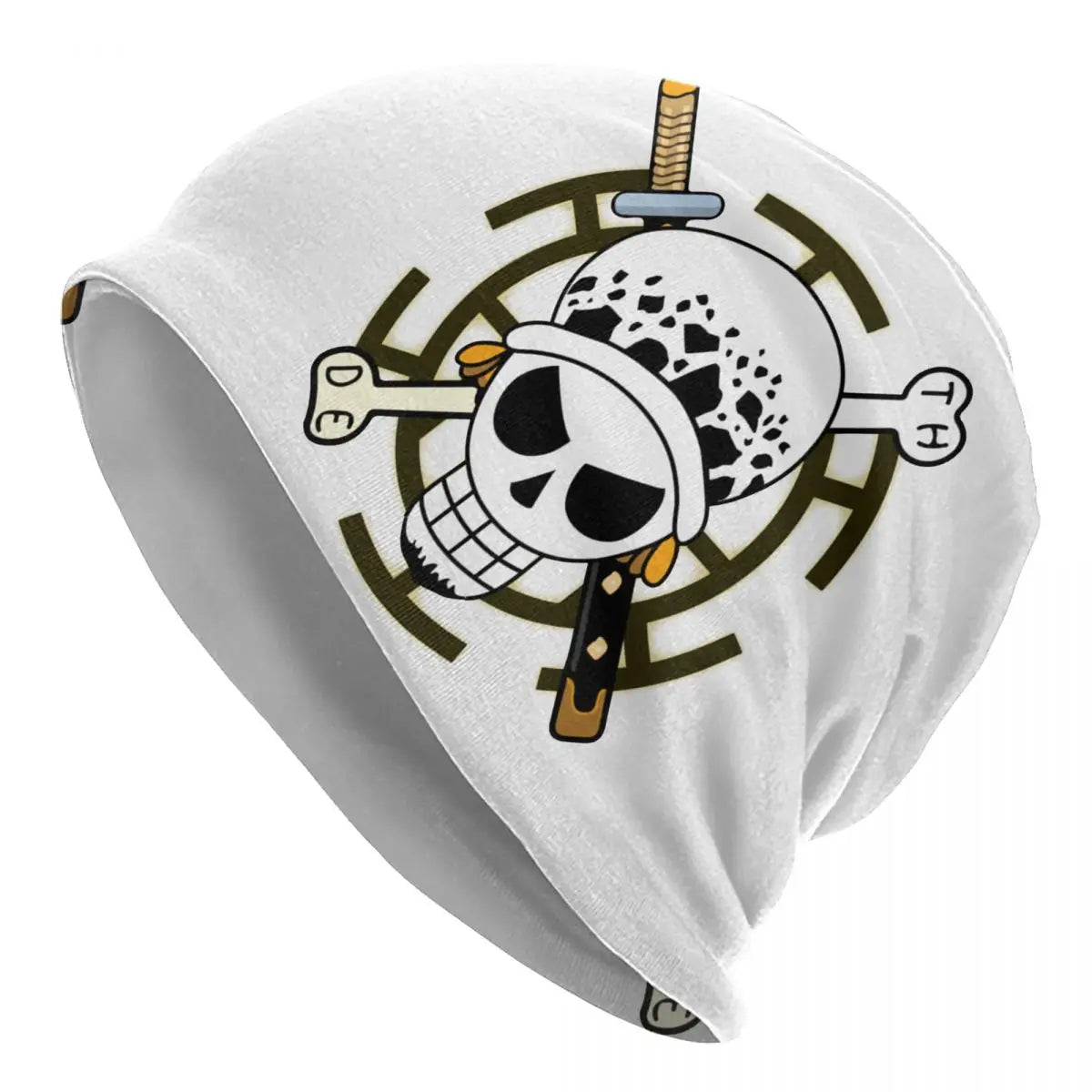 Trafalgar Law One Piece Cap – Anime Fashion Unisex Ski Skullies Beanie | Warme elastische Thermomütze für den Frühling