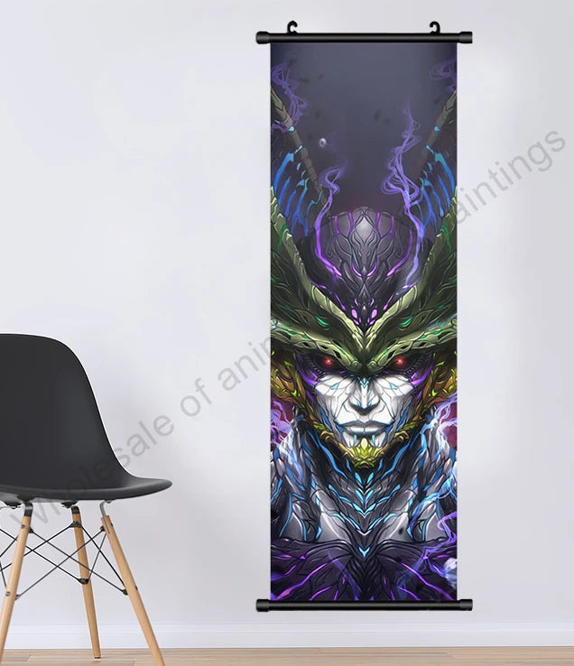 Canvas Hanging Scrolls Poster Home Decor JK Anime Print Dragon Ball Z