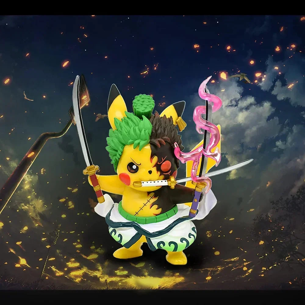 Pokémon Pikachu Roronoa Zoro Cosplay-Figur – GK-Kollektion