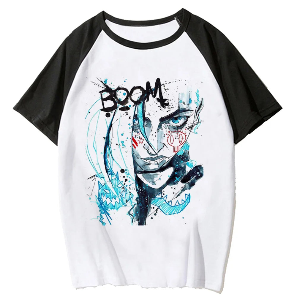 T-shirt animé Jinx Harajuku