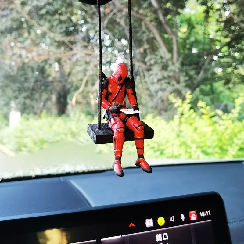 Deadpool 2 Marvel Actionfigur – Swing Pose Autoanhänger & Sammlerstück