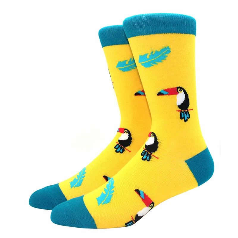 Lustige Alien- und Dinosauriersocken aus Baumwolle – Crazy Shark & Planet Designs
