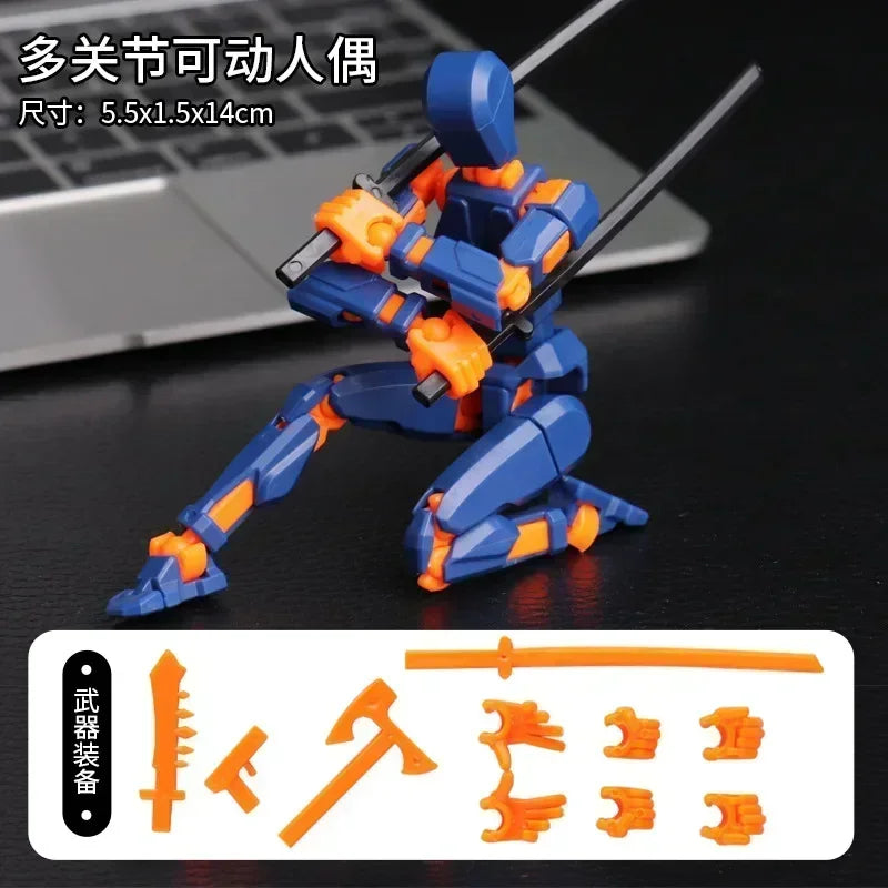 DIY leuchtender T13 Shapeshift-Roboter und Hund – 3D-gedruckte bewegliche Actionfiguren