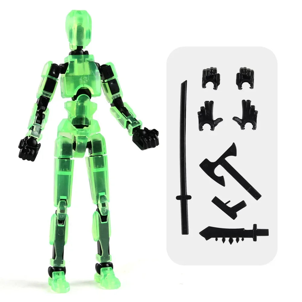 DIY leuchtender T13 Shapeshift-Roboter und Hund – 3D-gedruckte bewegliche Actionfiguren