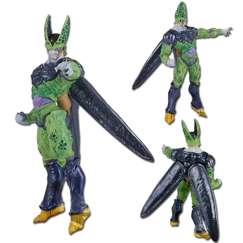22 cm große Dragon Ball Z Cell-Actionfigur – PVC-Sammelmodell | Anime-Ornamente und Spielzeug