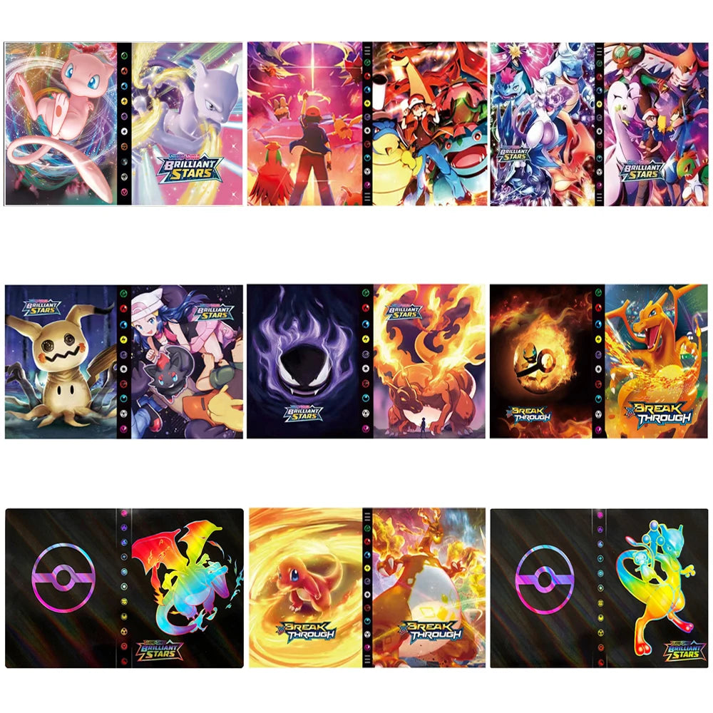 Karte Album Charizard 240/432Pcs Buch Karte Brief Eevee Halter Binder Anime Karten Protector Notebook