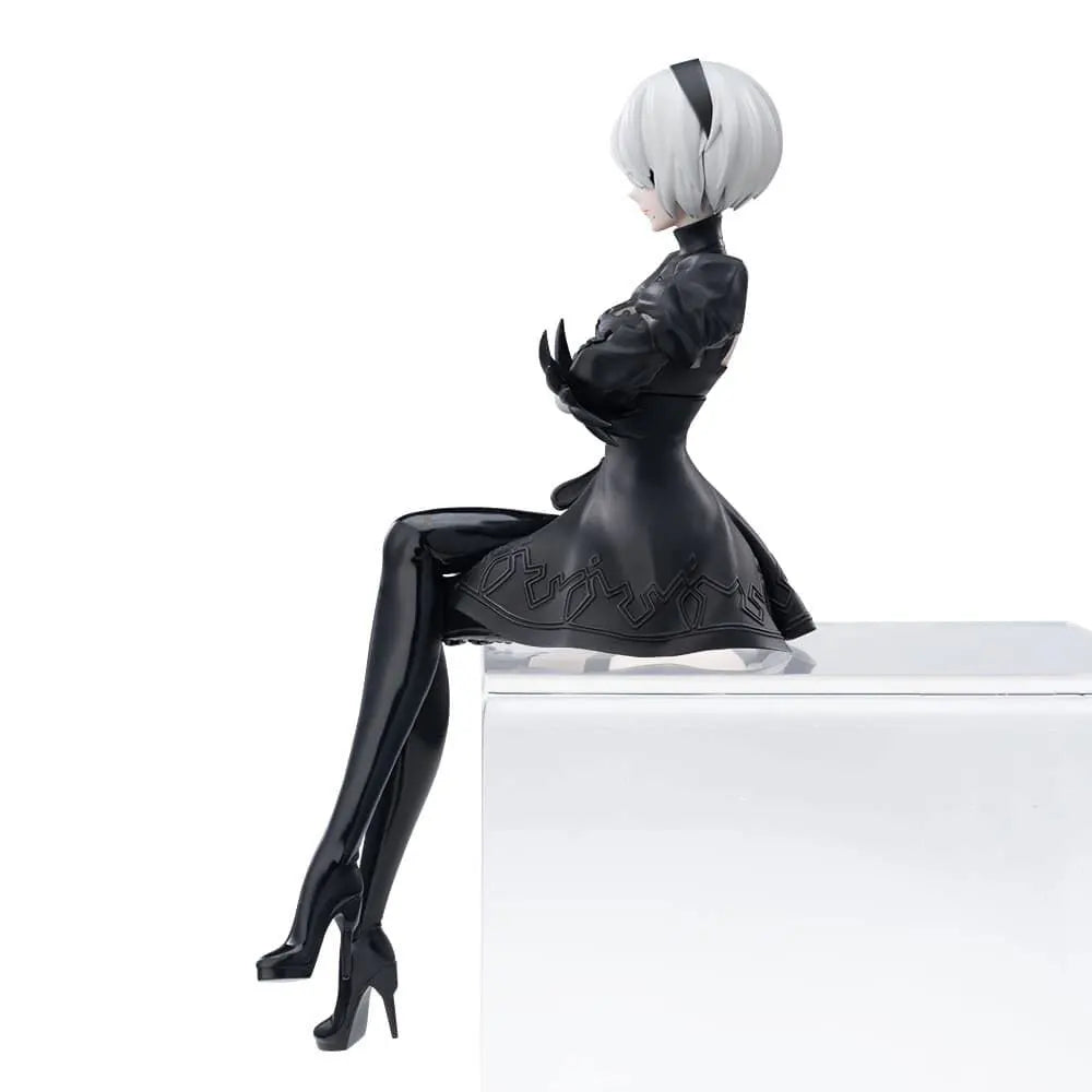 15 cm NieR: Automata 2B Sitzende Figur – PVC-Nudelstopper, Anime-Modell, Spielzeug und Sammlergeschenk