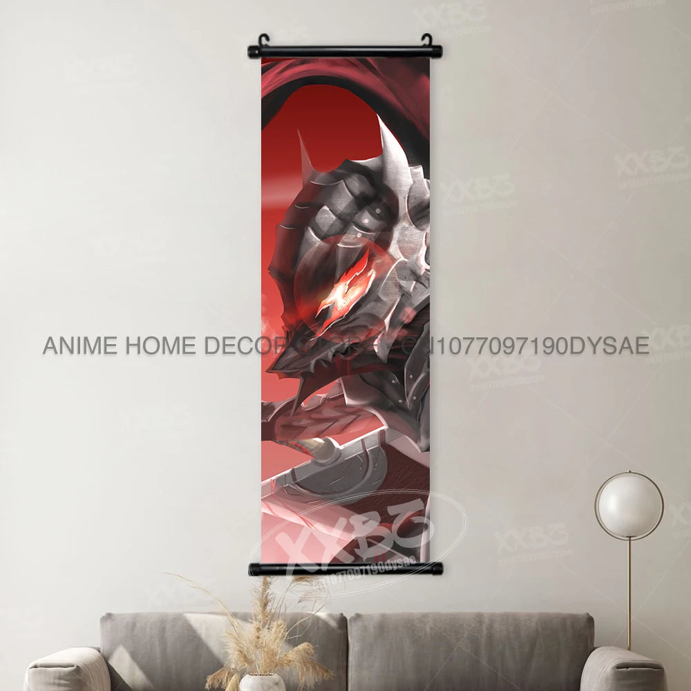 Berserk Poster Black Swordsman Wall Artwork Scrolls Anime Home Decoration