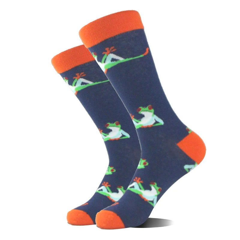 Alien Design Hund Panda Hai Pinguin Frosch Skarpetki Sokken Hip Hop