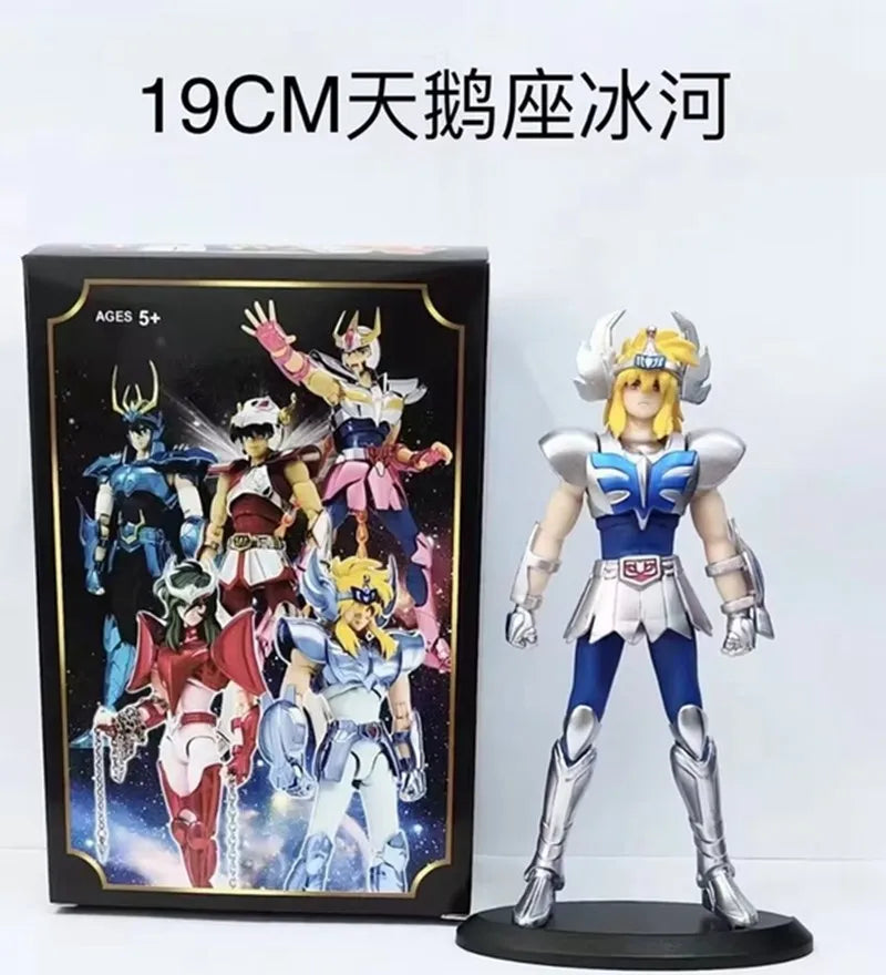19CM Anime Figur Phoenix Ikki Hyoga Seiya Shiryu Stehend Rüstung Modell Kinderspielzeug