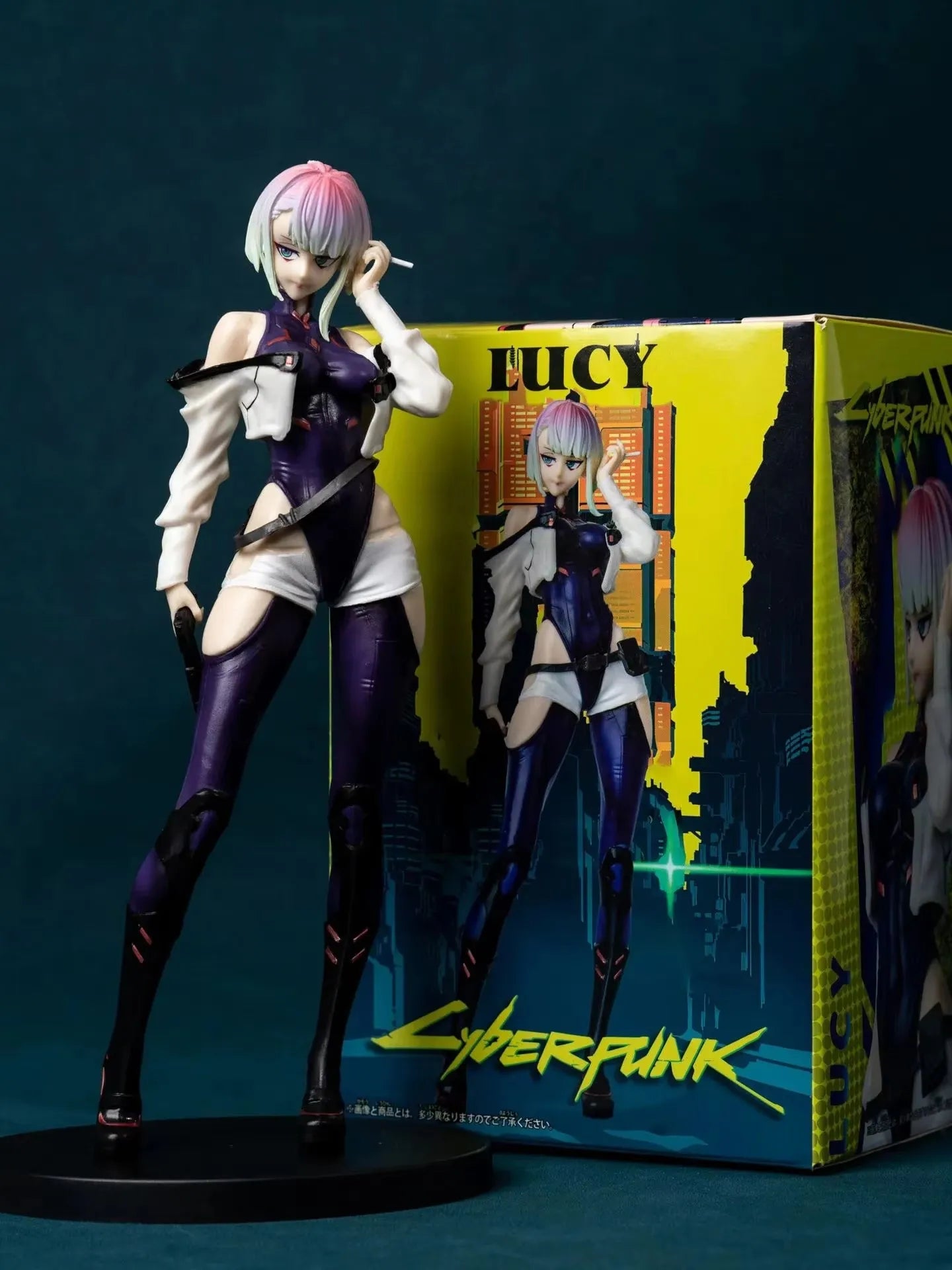 Cyberpunk : Figurines Edgerunners David, Lucy et Rebecca – Modèle debout en PVC, jouet cadeau et décoration de bureau