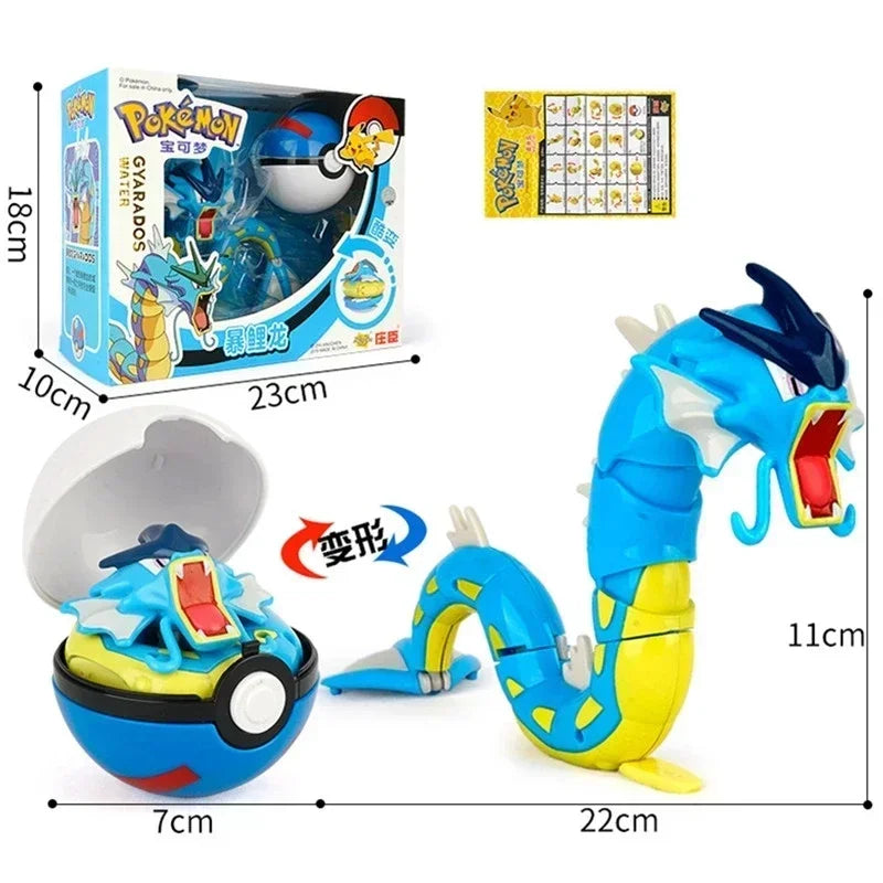 Pokemon Ball Variante Spielzeug Modell Pikachu Jenny Schildkröte Tasche Monster Action Figur Spielzeug