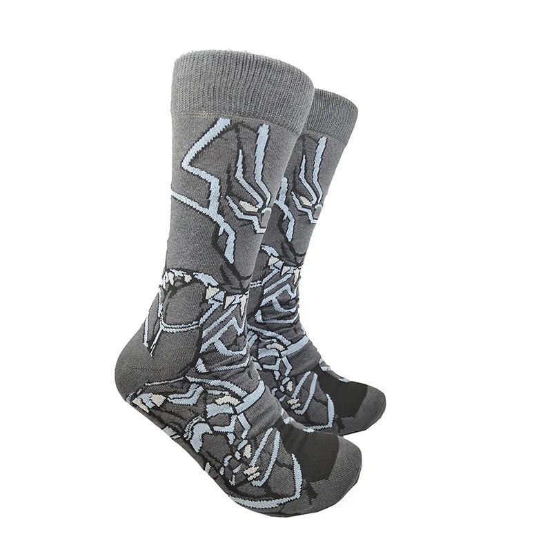 Modische Anime-Socken für Herren – Lustiger Hip-Hop-Stil mit hochwertigen Näh- und Cartoon-Mustern