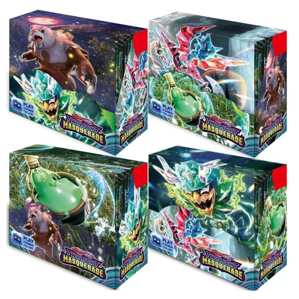 324/360 PCS Pokemon Karten 151 Surging Sparks Stellar Crown Deck Box Pikachu Englisch Karte Spielzeug