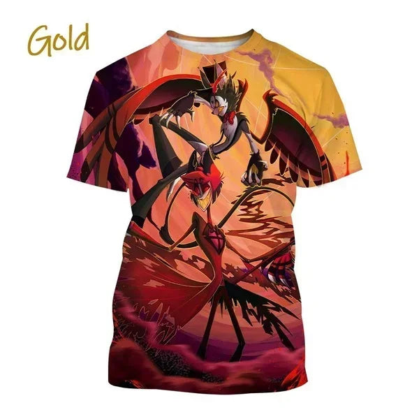 T-shirt Helluva Boss imprimé en 3D
