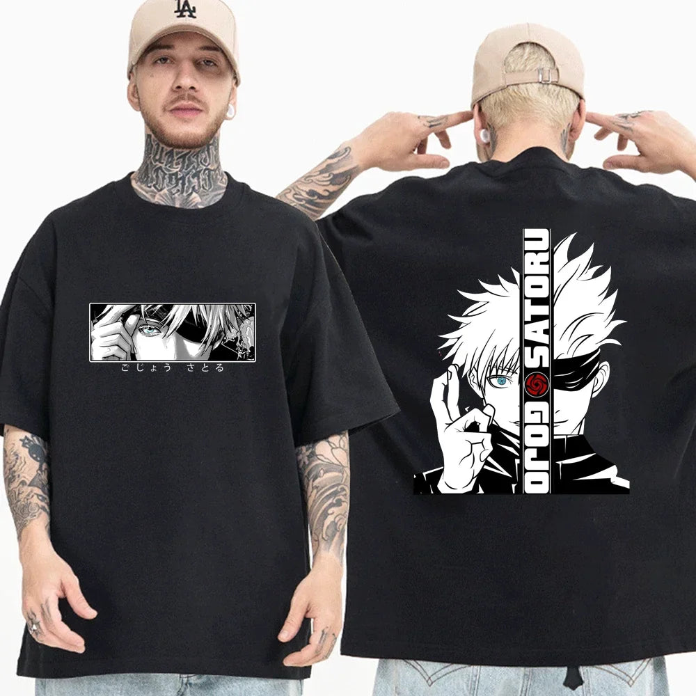T-shirt graphique animé Satoru Gojo