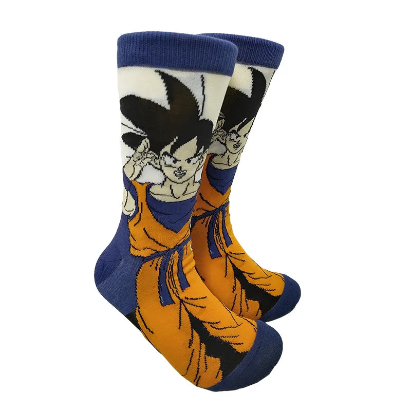 Dragon Ball Son Goku Anime Socken Hip Hop Print Skateboard Socken Casual Baumwolle