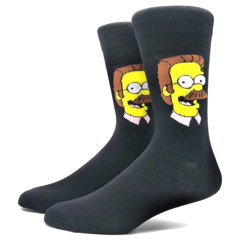 1 Pair Anime Movie Cotton Crew Socks – Role-Playing Calf Socks