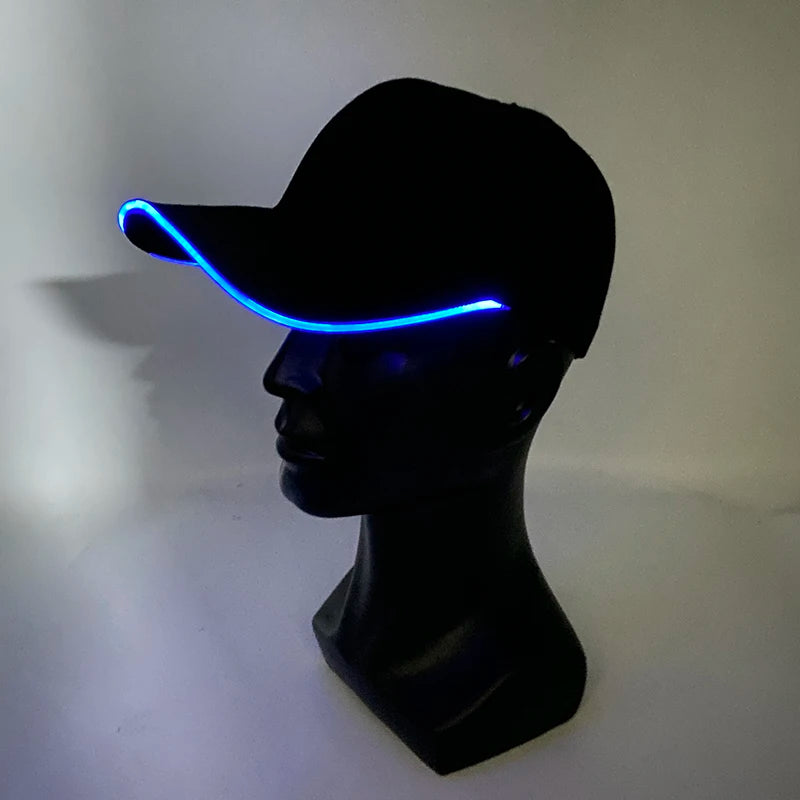 Casquette de baseball tendance à LED – Casquette de rap hip-hop lumineuse pour DJ, danse, discothèque et fête