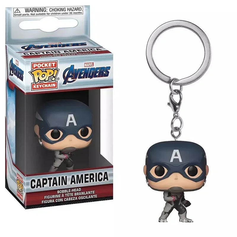 Funko POP Schlüsselanhänger Endgame Captain Venom Deadpool Iron Man Schlüsselanhänger Actionfiguren Spielzeug
