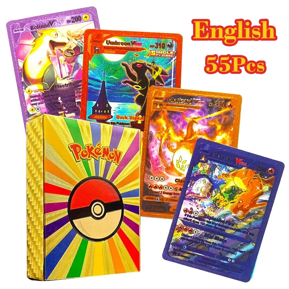 27–110 Stück Pokemon-Karten, Sammelkartenspielzeug