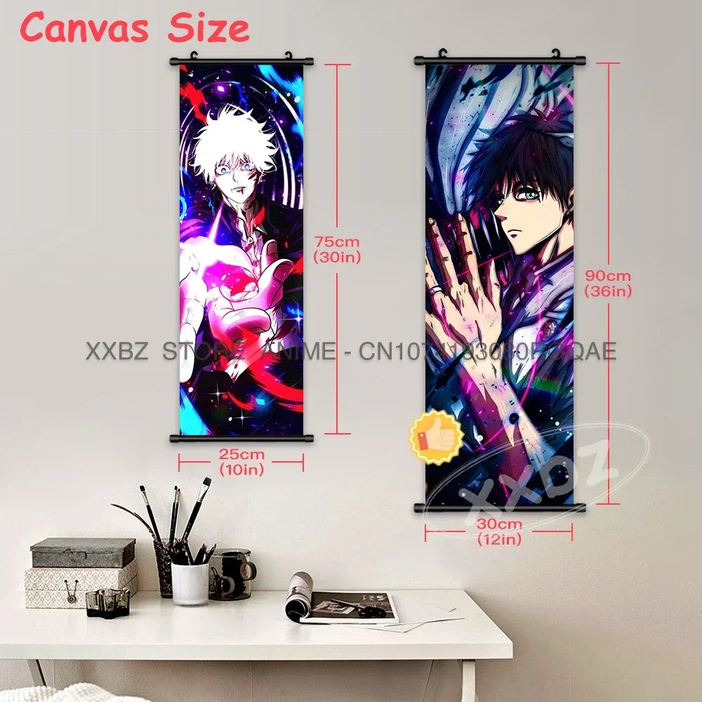 Jujutsu Kaisen Wall Artwork Scroll Picture Print Canvas Home Decor