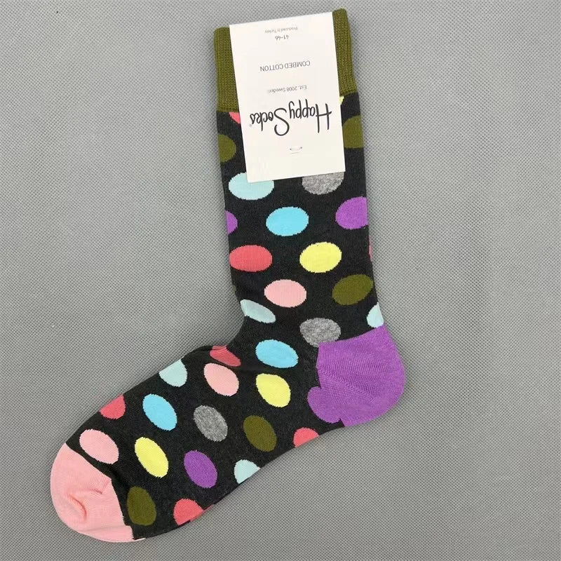 Diamond Check Happy Socks für Herren – Geometrische Sportsocken aus Baumwolle (Größe 41–46)