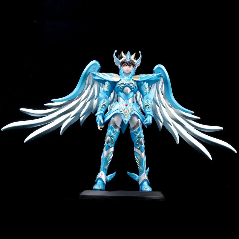 19 cm große Anime-Figur von Saint Seiya – Phoenix Ikki, Hyoga, Seiya und Shiryu zum Sammeln