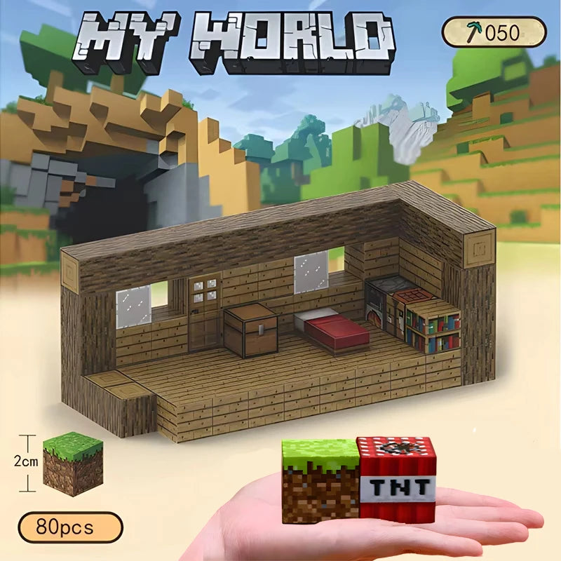 MineCraftion Dungeons DIY-Karte und TNT-Figuren – Kreatives Spielzeugset für Kinder