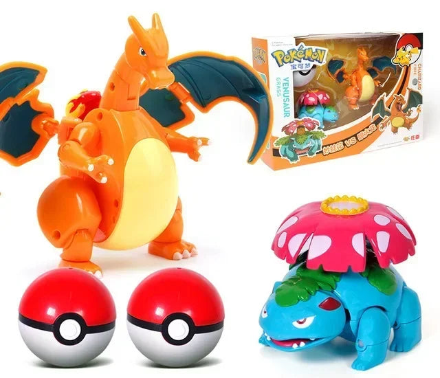 Pokemon Ball Variante Spielzeug Modell Pikachu Jenny Schildkröte Tasche Monster Action Figur Spielzeug