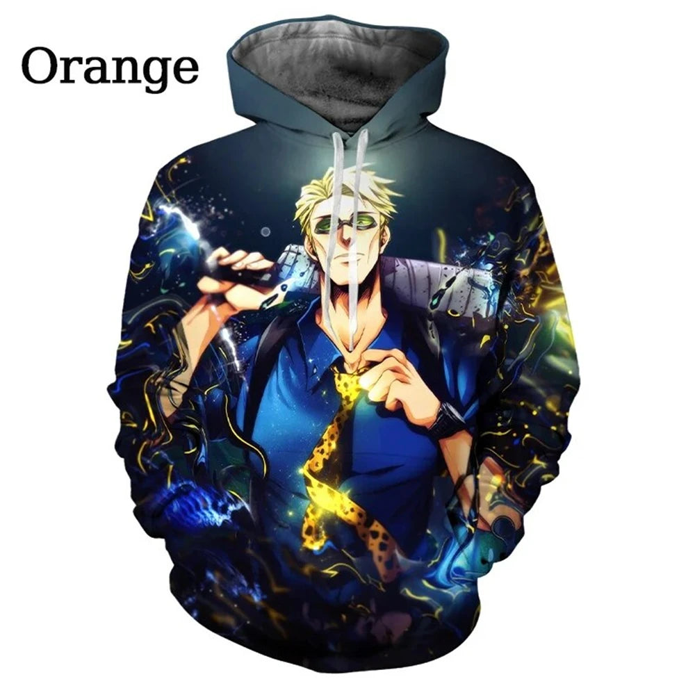Neuer Anime Jujutsu Kaisen 3D-Druck-Hoodie – Lässiger übergroßer Pullover für Männer und Frauen