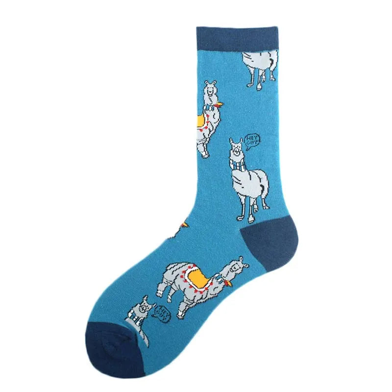 Happy Design Lustige Socken Schaf Bier Dinosaurier Muster