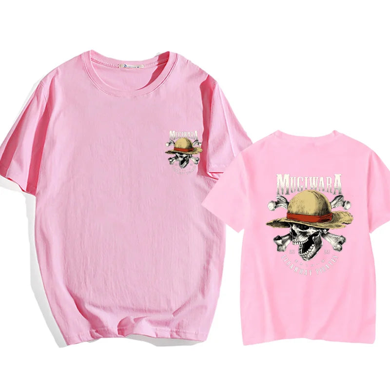 T-shirt de style urbain Harajuku, imprimé anime, ample, pour l'été